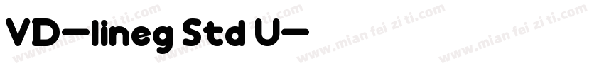 VD-lineg Std U字体转换